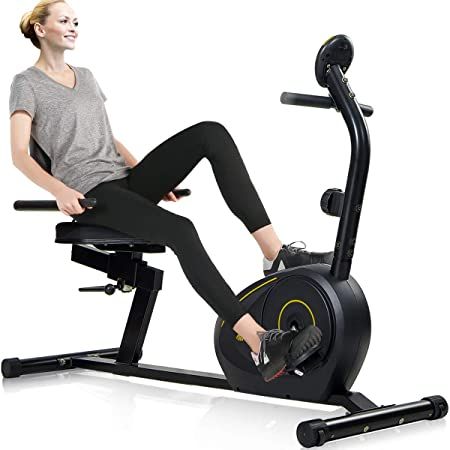 In addition, you can use a stationary bike with a low saddle.