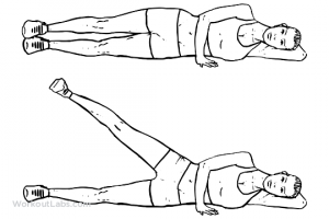 Side lying hip abduction